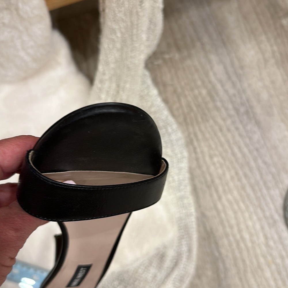Nine West black with a strap 2 in heel 9M - Picture 7 of 7